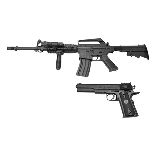 ★最大400円OFFクーポン★6月3日まで★ベルソス エアーガン2点セット(M4モデル・コルトモデル) VS-C-M4 [カラー:ブラック ] 【Colt1911モデル M4 R.I.Sモデル エアーガンキット エアガンキット トイガン アウトドア サル対策 害獣駆除 害鳥駆除】【おしゃれ おすすめ】[CB99]