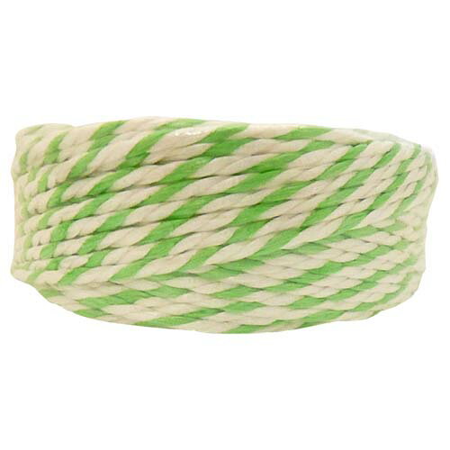 司化成工業 ペッピーロープ 5mm 100m 白/緑 PY-15.100 [カラー:白/緑] 【PET・PP ROPE つかさかせい ハイブリッドロープ 手結束材 梱包 整理 ぺっぴーろーぷ 強度 柔らい紐 伸びにくい紐 高強…