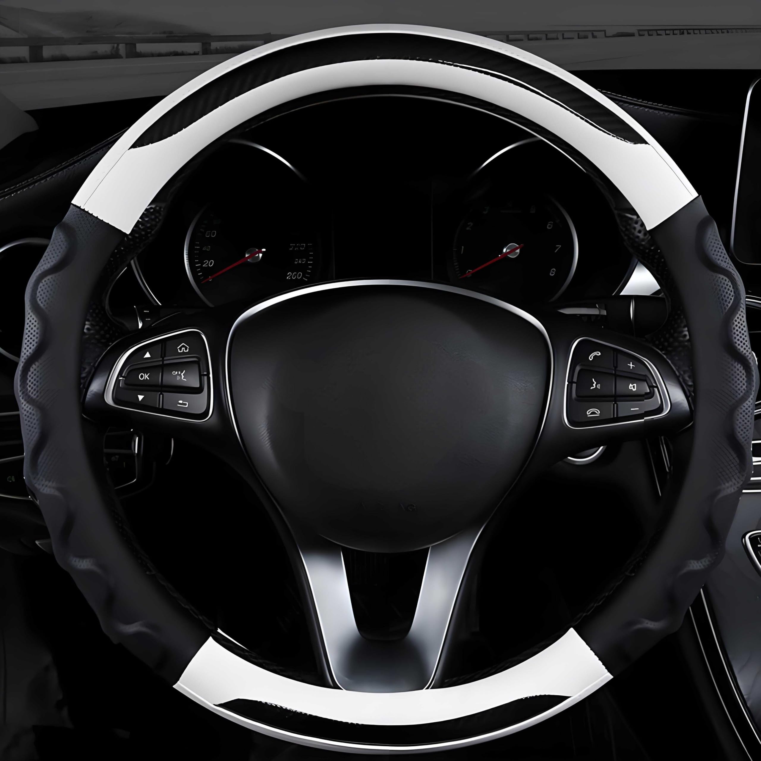 車用 ハンドルカバー に適用 マツダ・アクセラスポーツBY系 2013年11月-2019年5月 ステアイングカバー ..