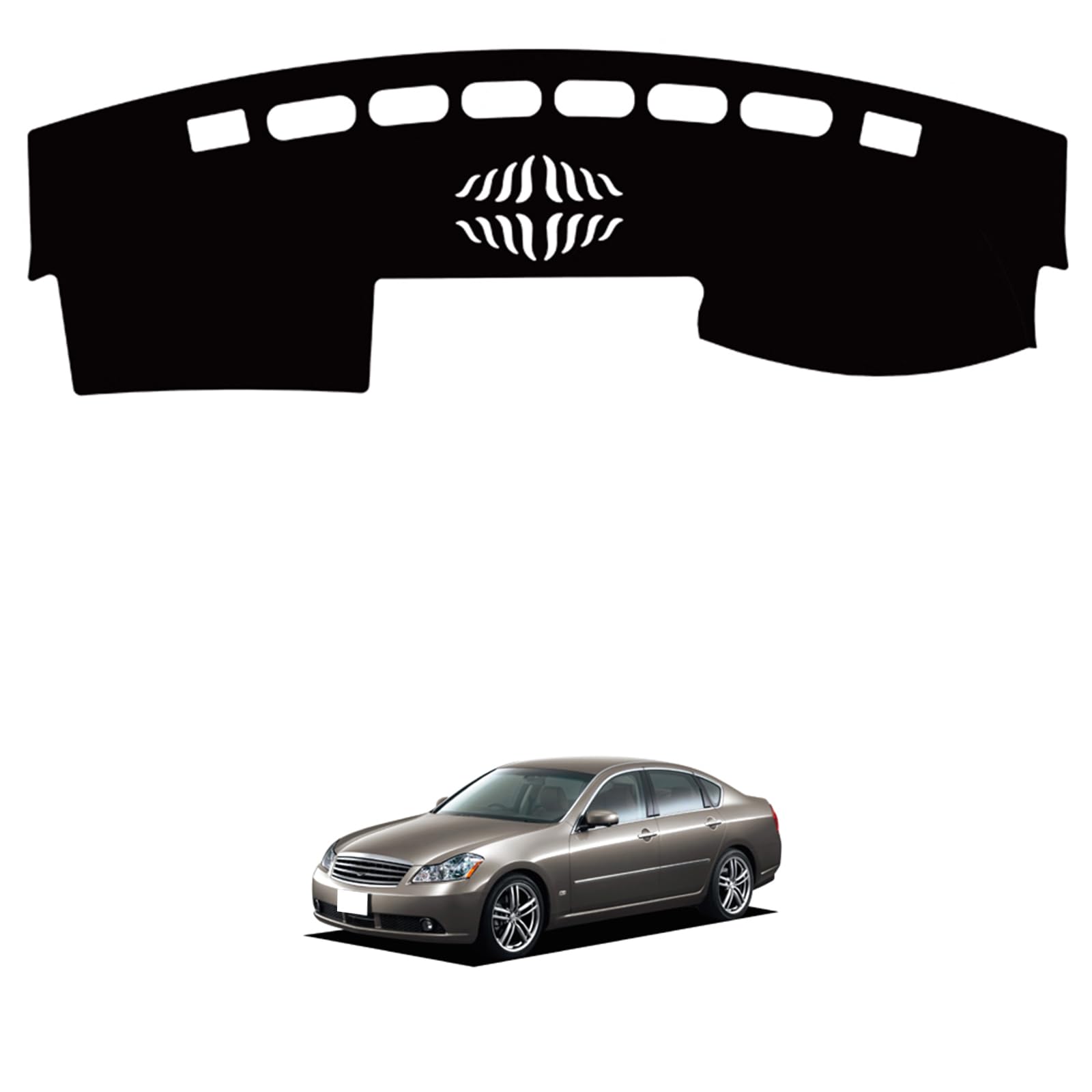 日産 フーガ Y50型 2004年-2009年 ダッシュボードマット ダッシュボード 劣化防止 保護マット 専用設計 ダッシュボードカバー 日焼け防止 反射軽減 滑り止め仕様 内装 カスタムパーツ [並行輸入品]