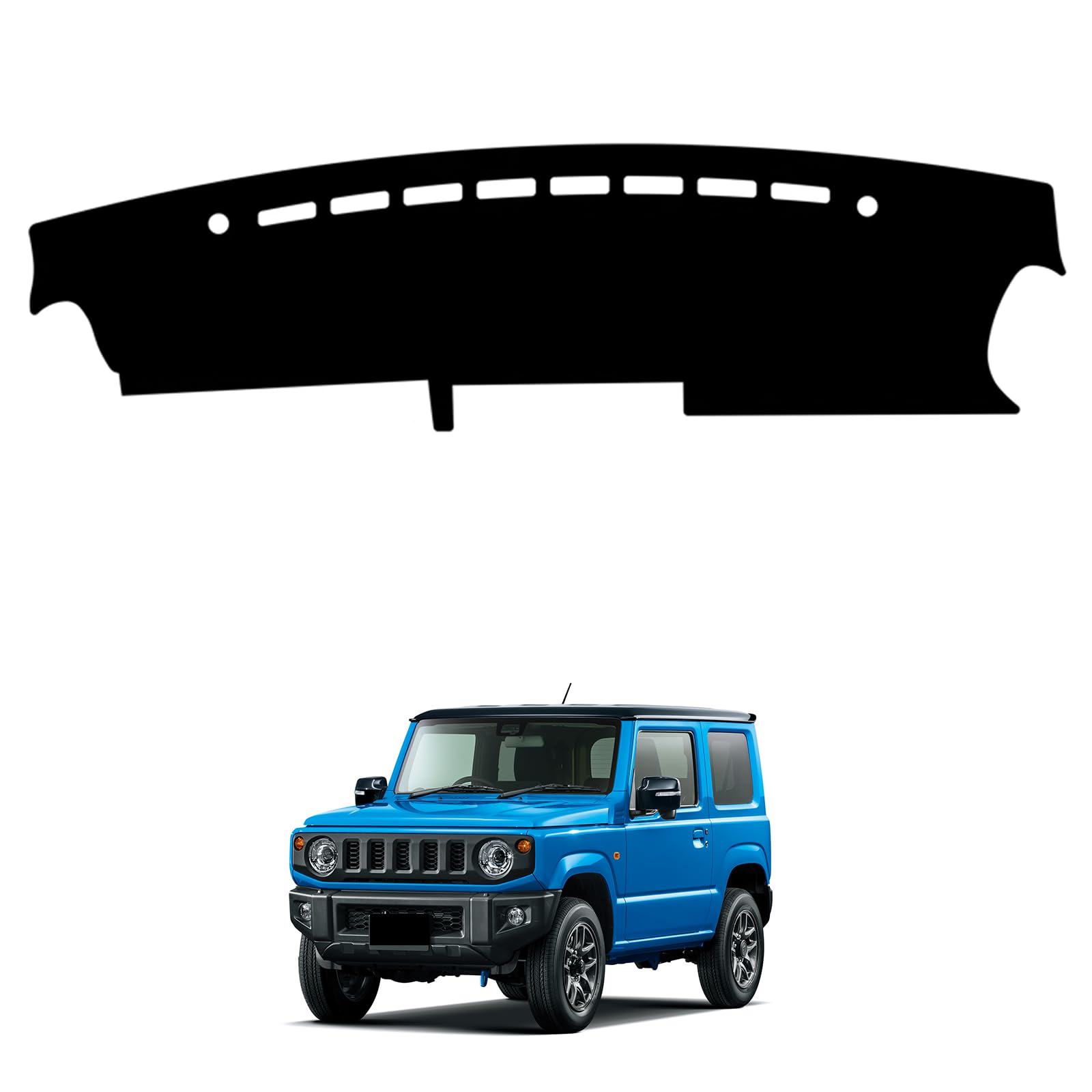 スズキ ジムニー JB64 JB74 型 2018年7月~2025年 ダッシュボードマット ダッシュボード 劣化防止 保護マット 専用設計 ダッシュボードカバー 日焼け防止 反射軽減 滑り止め仕様 内装 カスタムパーツ [並行輸入品]