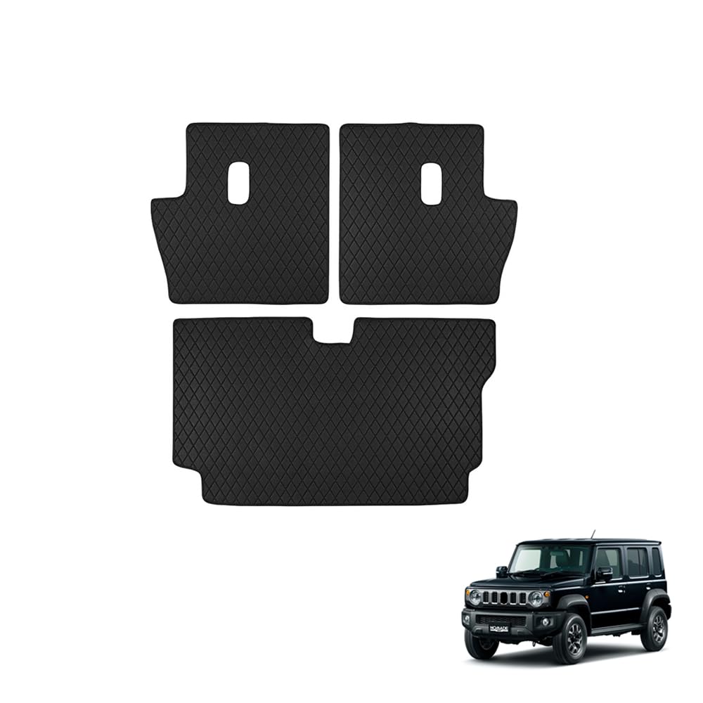ジムニー ノマド JC74W型 アクセサリー ラゲッジマット ラゲッジトレイ トランクマット セカンドシートバックマット PUレザー 車種専用設計 荷室保護 キズ防止 JIMNY NOMADE 内装 カスタムパーツ 3P
