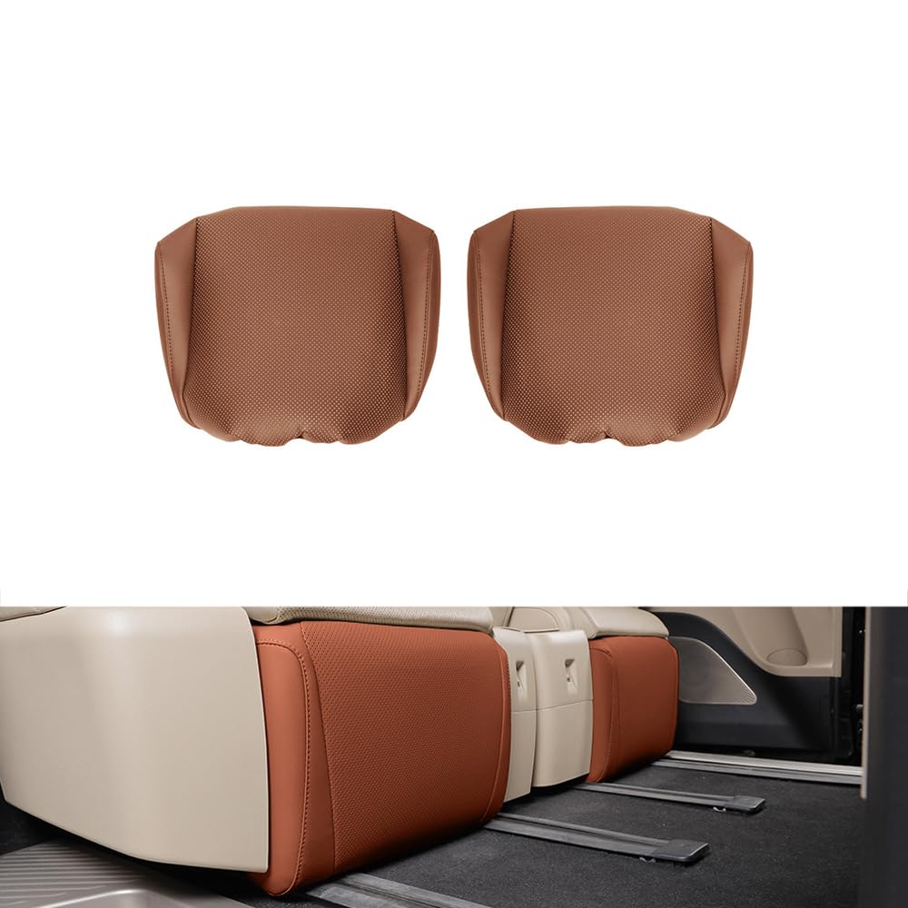 アルファード40系 ヴェルファイア40系 パワーオットマンマット 電動オットマンカバー 汚れ保護 蹴り防止 PUレザー 車種専用設計 アルファード40系 ヴェルファイア40系 内装 カスタムパーツ 2p ブラウン