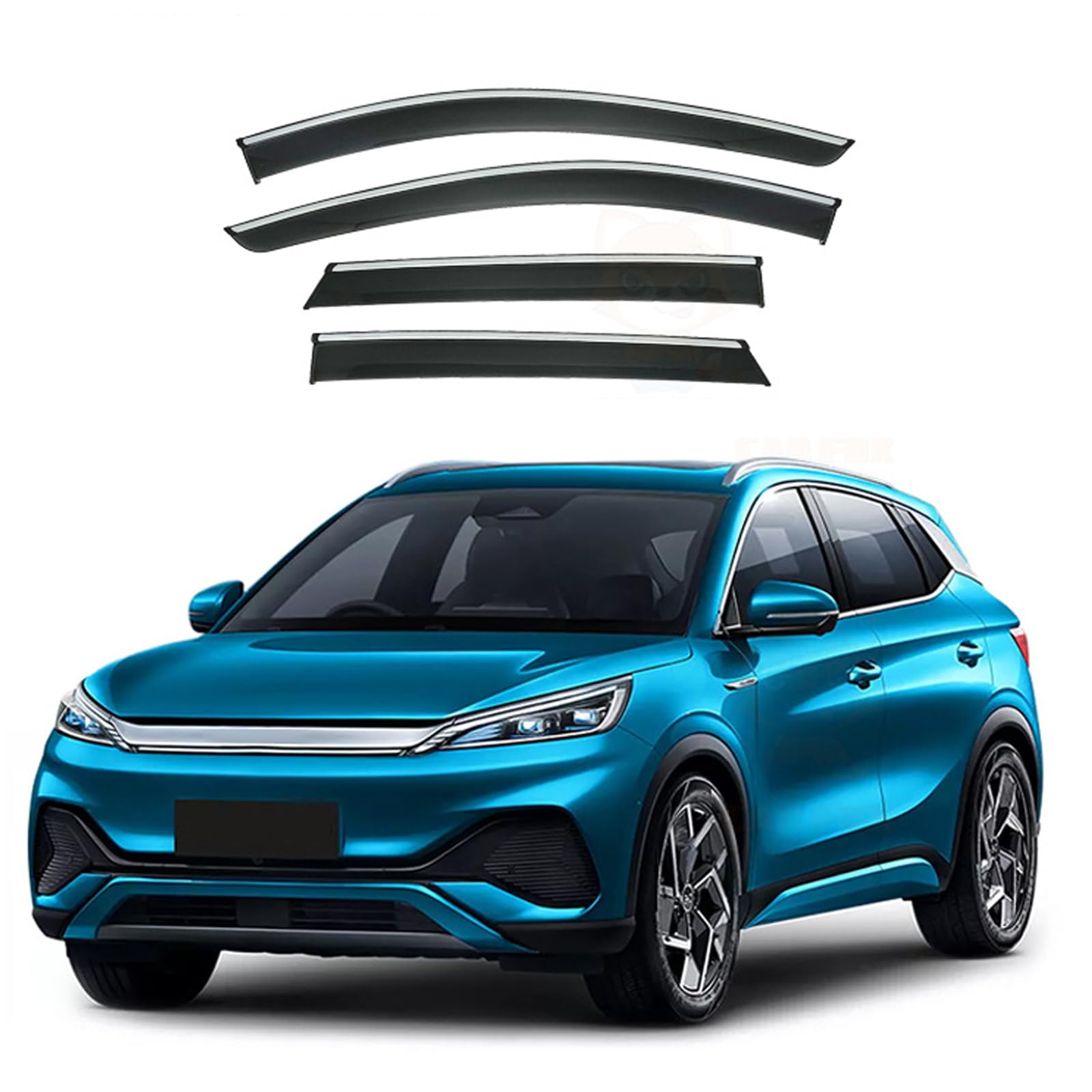 BYD ATTO 3 3 2022- ドアバイザー 社外品 車用 サイドバイザー 車種専用設計 アクリルバイザー 自動車..