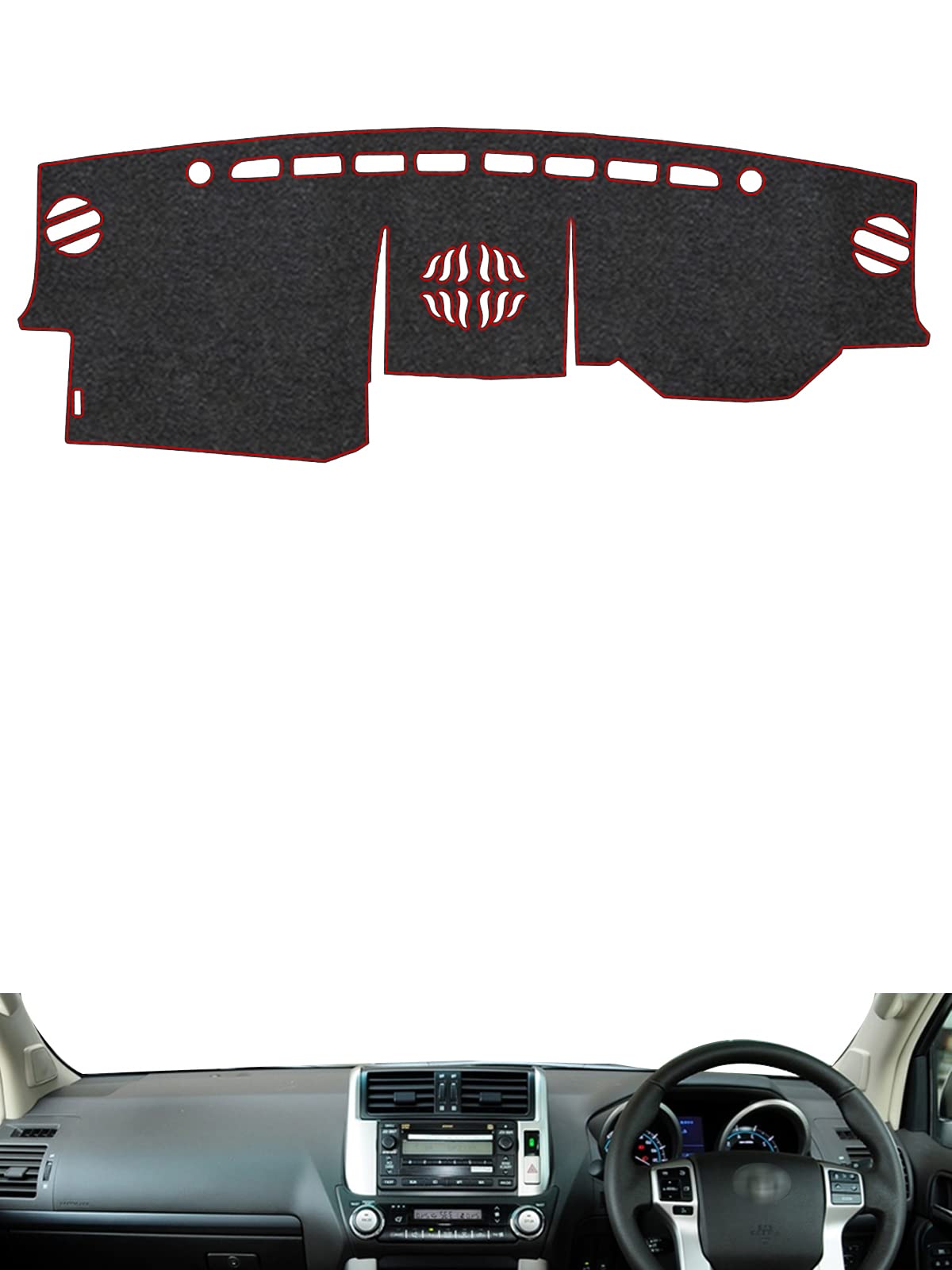 トヨタ ランドクルーザープラド 150系 (2009年9月)専用 ダッシュボード ダッシュボードマット 滑り止め 断熱紫外線パッド 保護マット パーツ