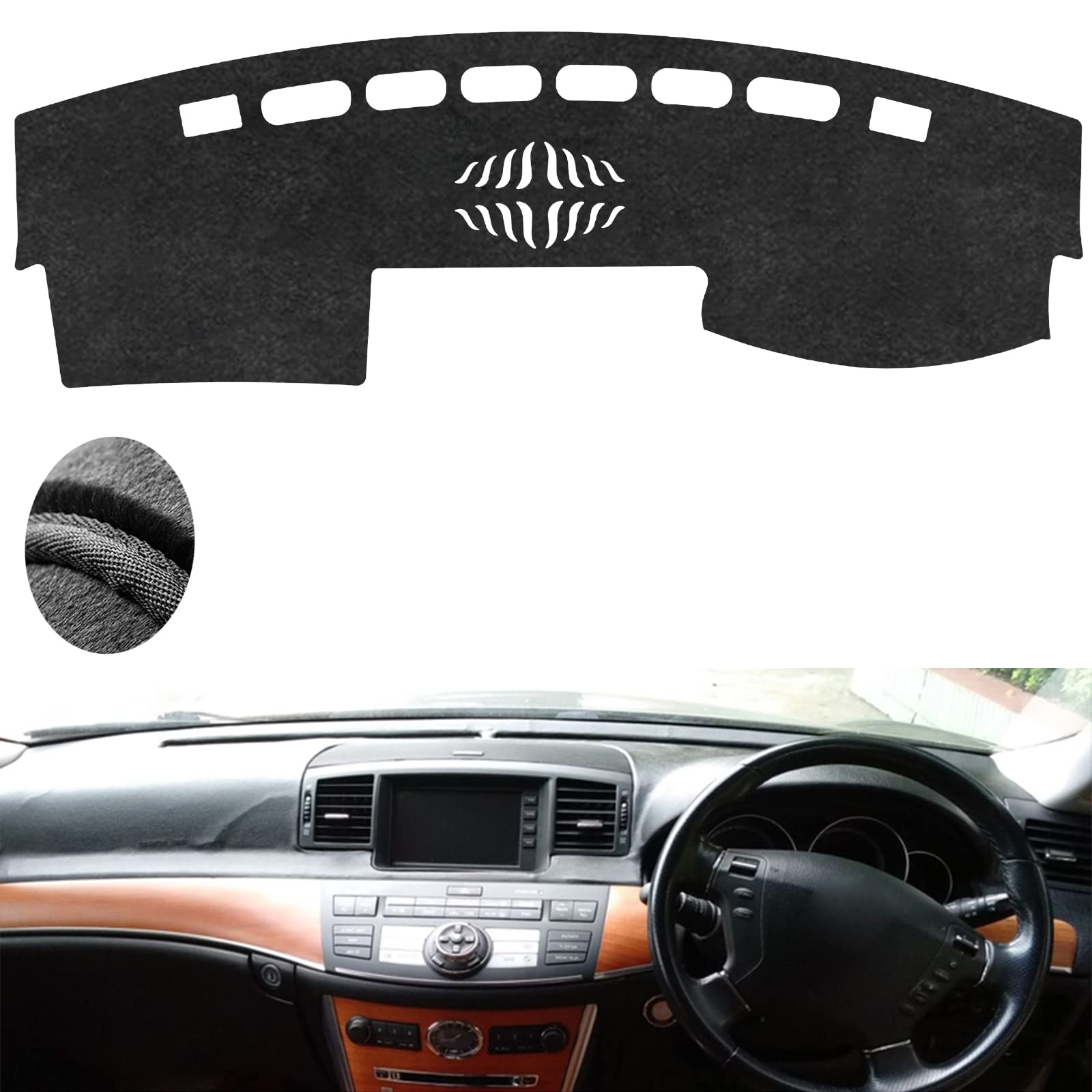 新型 ダッシュボードマット 専用日産フーガFuga 2004 2005 2006 2007 2008 2009に対応 ダッシュボードマット に適合日産フーガFuga 日焼け防止 滑り止め ダッシュボー