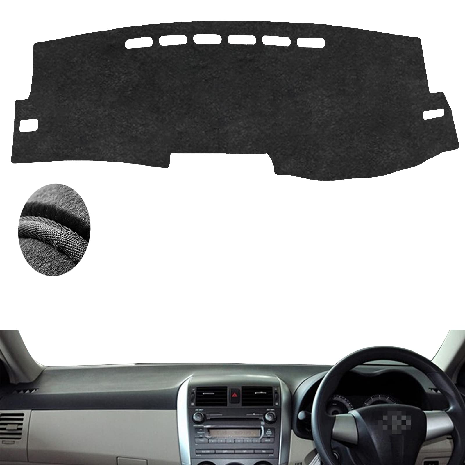 ダッシュボードマット トヨタカローラアクシオフィルダーCorolla Axio Fielder 2007~2013専用ダッシュ..