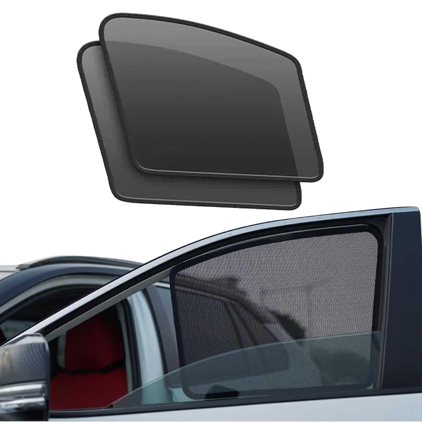 マグネット式 車用サンシェード マツダCX-7 ER3P型 に適用 メッシュサンシェード マツダ CX7 フロントガラスサンシェード 夏の暑さ対策 プライバシー保護 車内温度上昇抑制 車窓日よけ フロントサンシェード 簡単取り付け