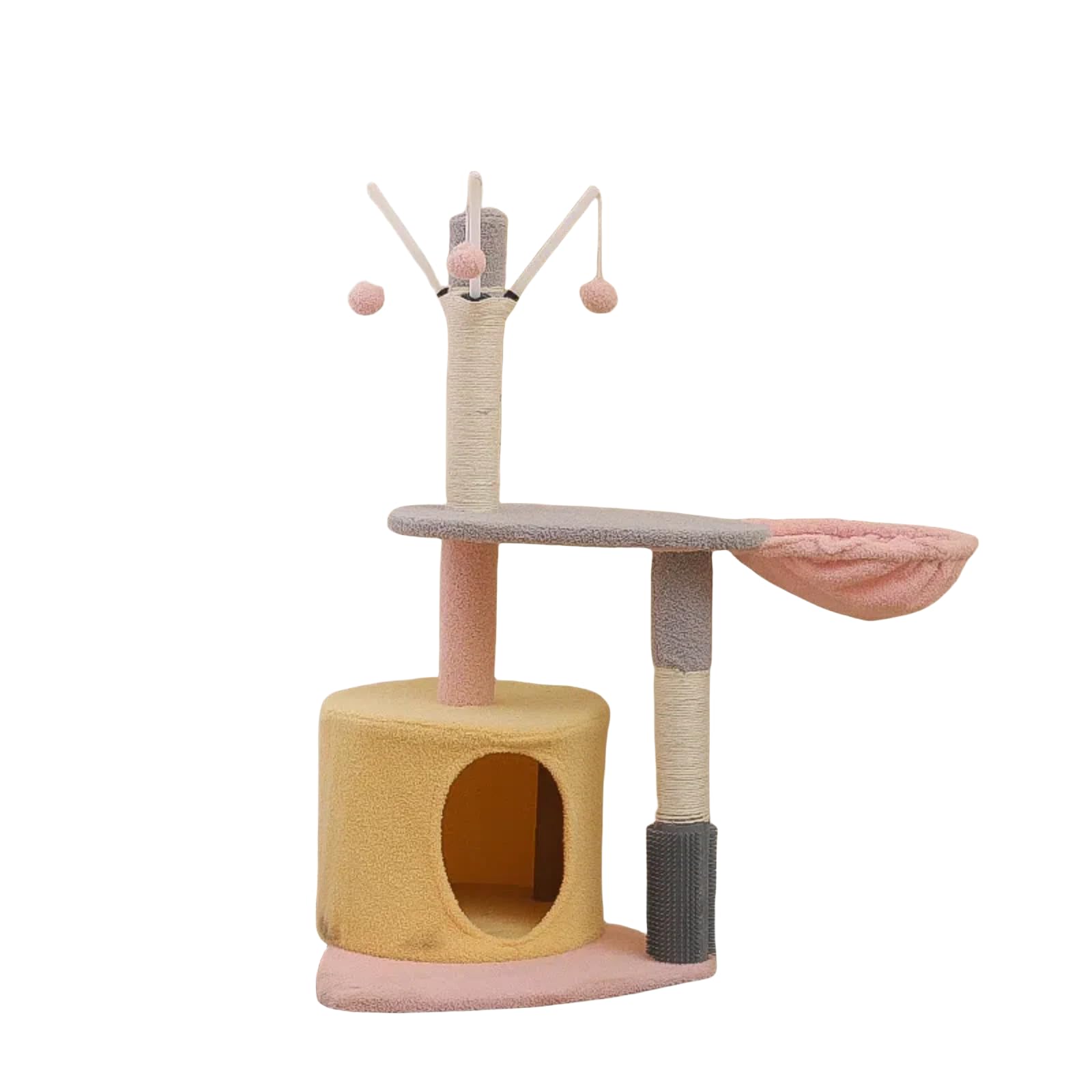 キャットタワー 据え置き スリム 大型猫 大型 中型 小型 多頭飼い ハンモック おしゃれ かわいい 爪と..