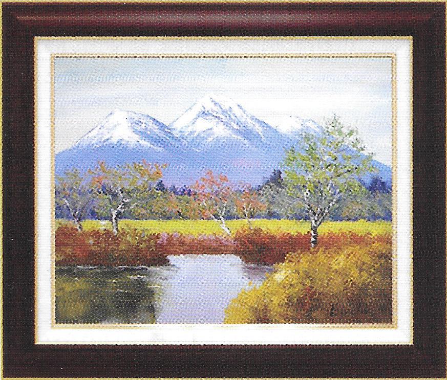Rakuten - 【送料無料】絵画■遠藤勝■妙高山 F10■油絵■風景画■自然■油彩画■手描き■額装込■新築祝い■贈答■開業祝い
