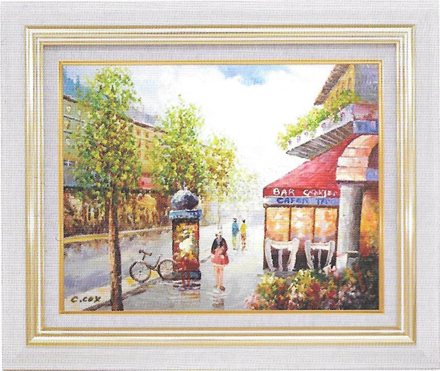 Rakuten - 【送料無料】絵画■コリンコックス■パリの風景 F6■油絵■風景画■自然■油彩画■手描き■額装込■新築祝い■贈答■開業祝い