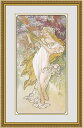 【送料無料】絵画■ミュシャ■四季 春 スプリング■選べる額縁■額装込■複製画■複製絵画■プレゼント贈答品におすすめ