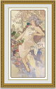 【送料無料】絵画■ミュシャ■四季秋 オータム■選べる額縁■額装込■複製画■複製絵画■プレゼント贈答品におすすめ
