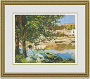 【送料無料】絵画■モネ■The River■選べる額縁■額装込■名画■有名絵画■プレゼント贈答品におすすめ