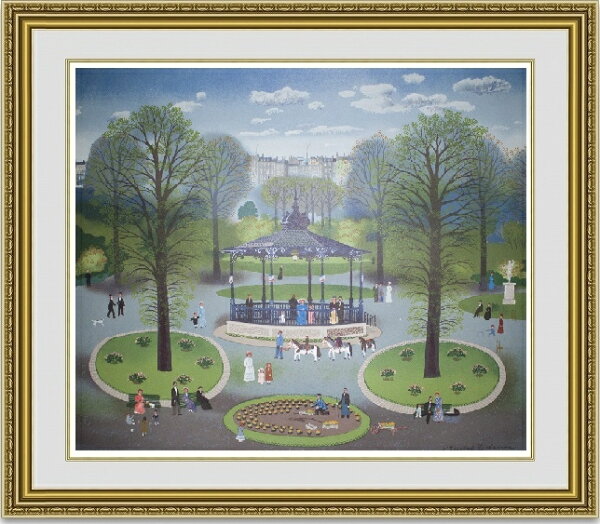 絵画販売のアートギャラリー南青山の【送料無料】絵画■ミッシェルドラクロワ■M. Delacroix Le Kiosque■選べる額縁■額装込■壁掛けアート■風景画■贈り物■プレゼント贈答品におすすめ|詳細画像