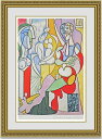 【送料無料】絵画■パブロピカソ■Artist with Sculpture■選べる額縁■額装込■インテリアアート■プレゼント贈答品におすすめ