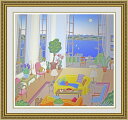 【送料無料】絵画■マックナイト■リバーサイドドライブ■選べる額縁■額装込■風景画■海■名画■インテリアアート■プレゼント贈答品におすすめ
