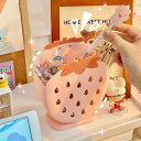 \P2倍★5/14まで/【全国送料無料】ペン立て ホルダー ケース いちご イチゴ かわいい 収納 子供部屋 キッズ プレゼント 入学祝い 就職祝い ギフト