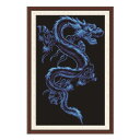 \P最大5倍★5/5限定/【全国送料無料】刺繍キット クロスステッチ ドラゴン 14CT 11CT ブルー 龍 趣味 クロス ステッチ 刺しゅうキット ししゅう...