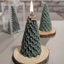 \P2倍★7/14まで/【送料無料】クリスマスツリー シリコンモールド キャンドル 立体 3D リアル キャンドル 型