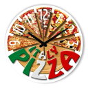 \P2倍★7/24まで/【送料無料】壁掛け時計 ピザ キッチン おもしろい 30cm キッチン壁時計 掛け時計 ベーカリー 焼き目 面白い 店舗 こんがり 焼き立て ダイニングルーム ウォールクロック ギフト 新築祝 結婚祝 開店祝 引越し祝 雑貨 時計