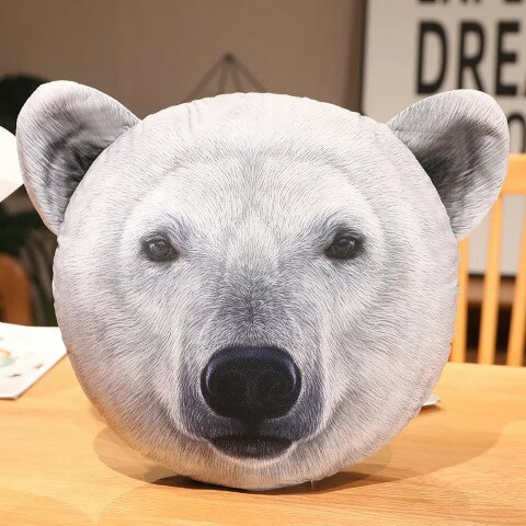 ＼P2倍★5/24まで／【全国送料無料】ぬいぐるみ 熊の頭 面白い 大きい 3D リアル 生々しい 本物抱き枕 動物 子供 人形 おもちゃ ふわふわ プレゼント 抱きまくら 腰枕