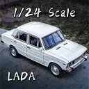 \P最大5倍★10/20限定/【送料無料】ミニカー ラーダ LADA 1/24 ヘッドライト ブレーキランプ 点灯 クリスマス ホワイト ブラック ブルー 18.2cm×7.5cm×6.3cm 玩具 おもちゃ コレクション プレゼント 誕生日