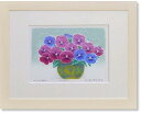 吉岡浩太郎・紫の花 (絵画・版画)