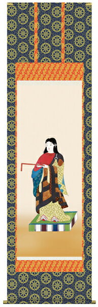 掛け軸　掛軸　仏画　田村竹世・聖徳太子御尊像