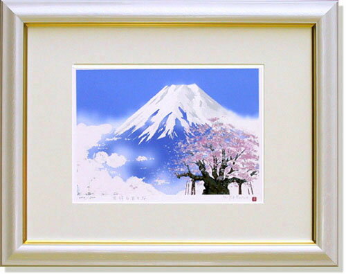 吉岡浩太郎・吉祥白富士桜(絵画・版画）