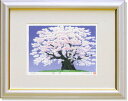 吉岡浩太郎・爛漫/尾根の淡墨桜(うすずみざくら)(岐阜県)(絵画・版画)