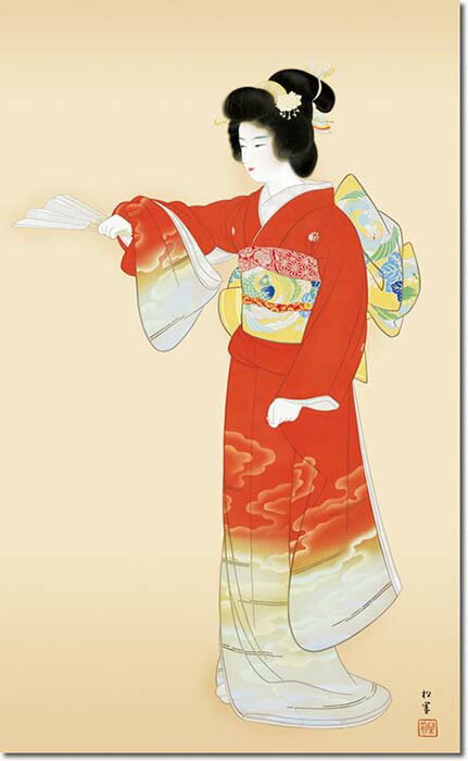 掛け軸 掛軸 上村松園(うえむらしょうえん)・...の紹介画像2