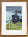 絵画 版画 谷内六郎・鉄道員 インテリア