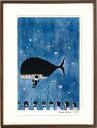 絵画 谷内六郎 (たにうちろくろう)・青い曲 版画 インテリア