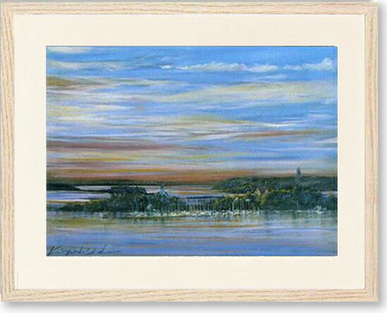 絵画 石井清・ヨットハーバー インテリア アート