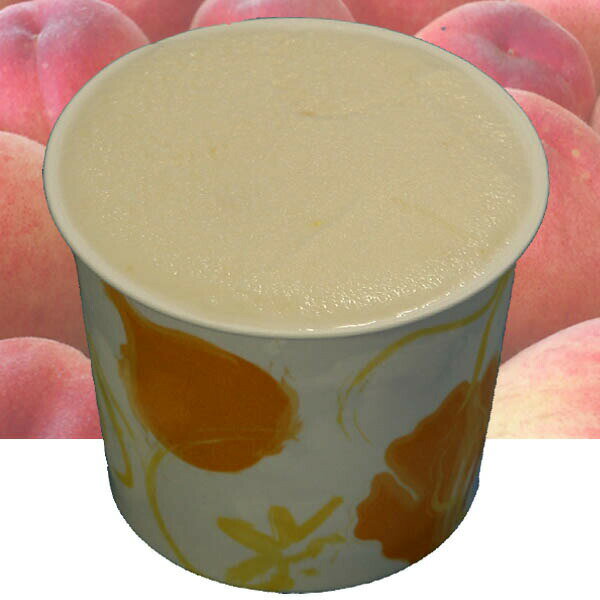 カップアイス アイスクリーム ジェラート 桃のアイスクリーム やさしいモモの味　トロッとした高級フルーツの食感　魁ジェラートアイスクリームのサムネイル