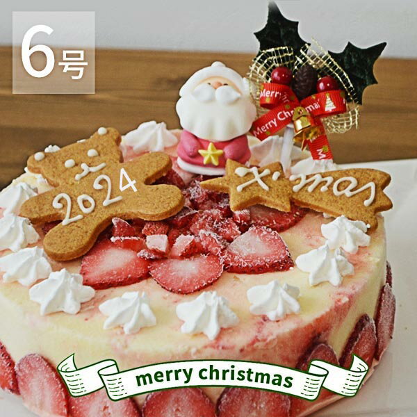 【お届け日指定可！】クリスマスアイスケーキ 2024 クリスマスケーキ 予約 アイスケーキ 6号 大 ...