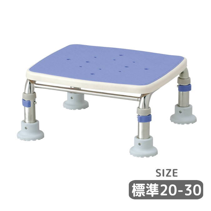 安寿　ステンレス製 浴槽台R あしぴた シリーズ 標準タイプ 高さ20-30cm すべり止めシートタ