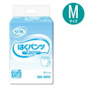 製品仕様 商品名 リフレ　はくパンツスリムタイプ　Mサイズ 数量 1袋20枚入り ウエストサイズ 65-90cm 吸水量 総吸収量470ml・目安吸収量300ml　（おしっこ約2回分） 商品説明 ○はきやすい ウエスト部分が軽い力でぐーんと伸びて上げ下げカンタン！ お腹まわりはしめつけないのにやさしく体にフィットし、ズレを防止。 ○やさしい肌触り ふんわり柔軟仕上げでお肌に優しい ○股下すっきりフィット うす型吸収体と股下すっきりカットでごわごわせず動きやすい！ ○モレにくい 横モレ防止ギャザーが足まわりにフィットし、尿をせき止めます。 ○リフレの紙パンツ用パッドとあわせて使うとさらにモレ安心！ 注意事項 ※画面上と実物では多少色具合が異なって見える場合もございます。ご了承ください。 ※複数店で在庫を共有しているため、ご注文のタイミングで在庫が確保できない場合がございます。万が一在庫が確保できない場合はメールにてご連絡いたします。 ※当店は介護保険の指定事業者（特定福祉用具販売事業者）ではございません。 介護保険でのご購入はできませんので予めご了承ください。 配送について ※ご注文受付後、通常1〜2営業日で発送いたします。 関連商品 &gt;&gt;ケース販売 （6袋入り）はこちら 　 他のサイズ &gt;&gt;ウエスト55-75cm　【 Sサイズ】 &gt;&gt;ウエスト80-105cm　【Lサイズ】 &gt;&gt;ウエスト95-125cm　【LLサイズ】 メーカー リブドゥコーポレーション