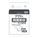 【おむつ・パッドタイプ】アクティ 両面吸収補助パッド　吸収量350cc 排尿約2回分 18×48cm 36枚入り 紙オムツ・尿パッドの内側に併用（日本製紙クレシア）[母の日]