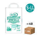 【ケース販売】【おむつ・パンツタイプ】ライフリー リハビリパンツスーパー 施設・病院用 吸収量750cc 排尿約5回分 S22枚 M20枚 L18枚 LL16枚 ×4袋 (ユニ・チャーム）【送料無料】