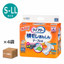【ケース販売【おむつ・テープ止めタイプ】ライフリー 横モレあんしんテープ止め 吸収量600cc 排尿約4回分 S22枚入り M20枚入り L17枚入り LL15枚入り ×4袋 男女共用 外側のおむつ しっかりガード 寝て過ごすことが多い方 消臭効果（ユニ・チャーム) 【送料無料】[母の日]
