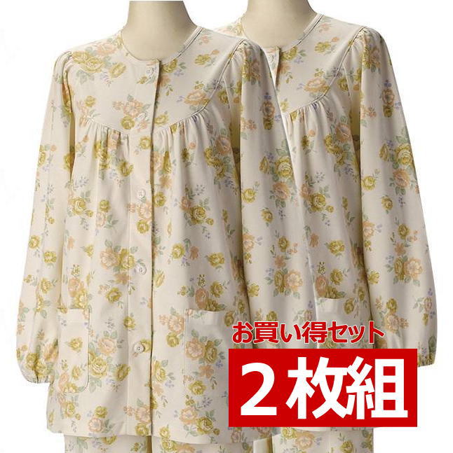【2枚組・婦人用花柄パジャマ】 長袖パジャマ 婦人 通年用 TB2807 用 S/M/Lサイズ （グ