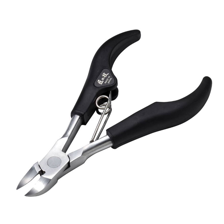 長持ちスプリング付き　ニッパ—つめきり G-1001 ステンレス製 樹脂ハンドル 日本製 （グリーンベル）