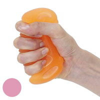 【握力強化トレーニング小物】にぎりっち 体操マニュアル付き　ピンク：柔らかめ/オレンジ：硬め　ゲルタイプ　（アルインコ）【父の日】