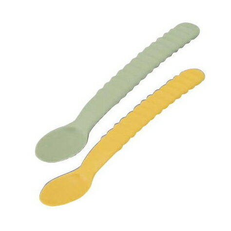 ＼クーポン配布中／ソフトスプーン 丸型　 イエロー/グリーン　 UPN-152　樹脂製　 滑り止め効果　食洗器使用可能　（東海興商 ）【敬老の日】