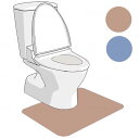 ポータブルトイレ用 ゼオシーター 洋式トイレマット 55×60cm消臭滑り止めマット (シンエイテクノ)(4)