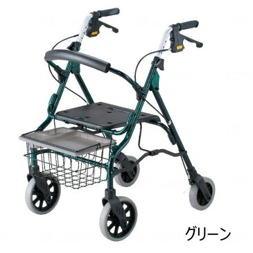 屋外用歩行車 セーフティーアーム　ロレータ2　RSA2 大型タイプ （イーストアイ） 折りたたみ可能 グリーン レッド 歩行補助 座面あり 大型カゴ付き【送料無料】