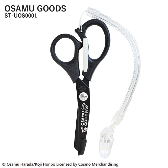 【当日出荷可能】＜メール便送料無料＞OSAMU GOODS 医療用はさみ ST-UOS0001 ジル＆キャット ブラック セントレディス【黒 はさみ キャラクター小物 ナースグッズ 看護師 ナースハサミ 安全は…