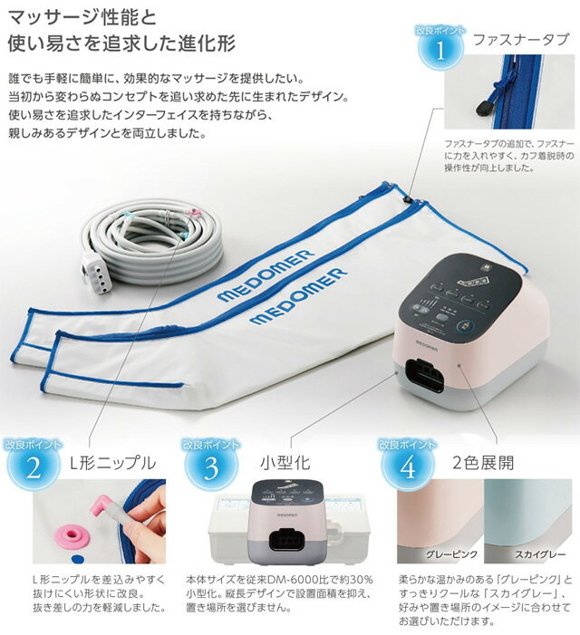 ＼今だけ期間限定大特価／《あす楽対応》ドクターメドマー ブーツセット DM-4S 日東工器【医療機器 DM-6000後継品 フットマッサージャー 家庭用エアマッサージ器 医療用マッサージ器 フットケア】 3